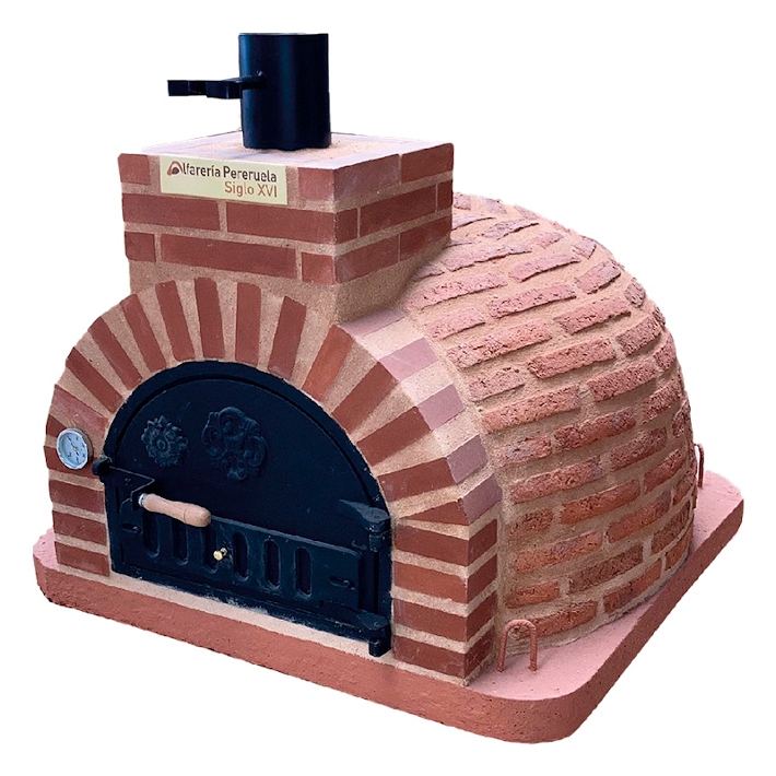 WOOD-FIRED OVEN FINISHED IN RUSTIC MUDEJAR BRICK